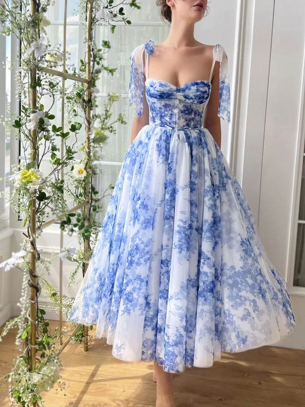 Ball Gown Sweetheart Tulle Ruched Floral Long Homecoming Dresses #Milly020126959