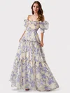 Puffy Ball Gown/Princess Organza Ruffle Floral Prom Dresses #Milly020126988