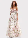 Cute Ball Gown/Princess Organza Ruffle Floral Prom Dresses #Milly020126998