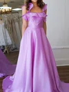 Ball Gown Square Neck Satin Cut Out Prom Dresses #Milly020127300