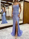 Sheath/Column Scoop Neck Sparkly Sequin Prom Dresses #Milly020127380