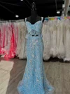Mermaid Sweetheart Lace Two Piece Prom Dresses With Appliques #Milly020127469