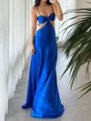 Sheath/Column Sweetheart Satin Cut Out Prom Dresses #Milly020127502