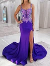 Mermaid Sweetheart Glitter Corset Prom Dresses With Appliques #Milly020127811