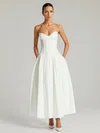 Ball Gown Sweetheart Satin Ankle-length Formal Dresses PT02028875