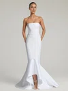 Trumpet/Mermaid Straight Satin Sweep Train Formal Dresses PT02028885