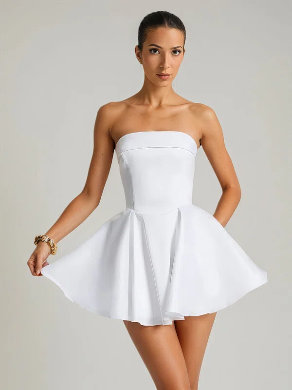 Ball Gown Straight Satin Short/Mini Formal Dresses PT02028886