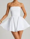Puffy Strapless Lace-up Short Homecoming Dresses PT02028886