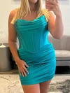 Corset Bodycon Satin Strapless Homecoming Dresses #Milly02054853