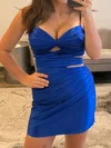 Cut Out Bodycon Sweetheart Satin Homecoming Dresses #Milly02054858