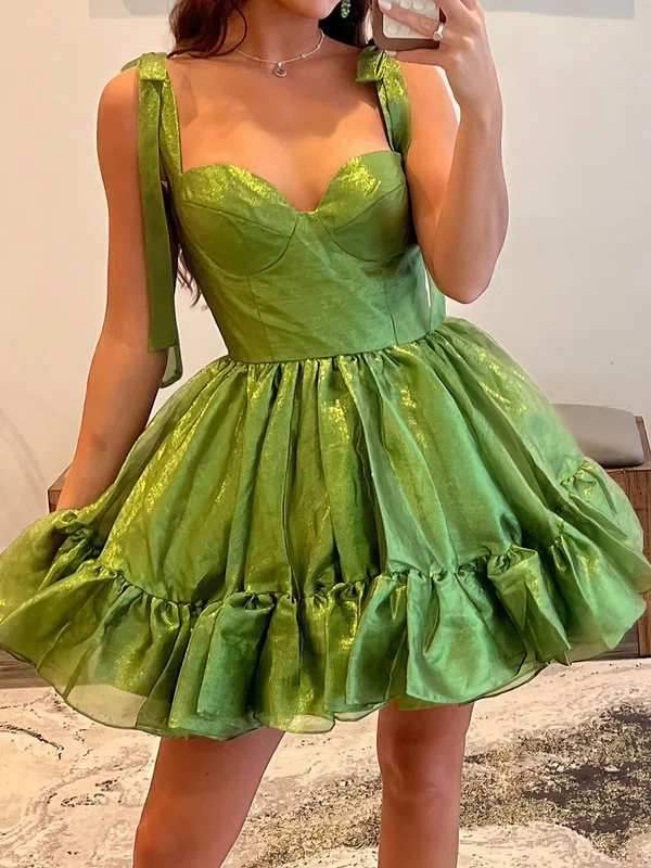 Sweetheart Organza Skater Ruffle Homecoming Dresses #Milly02054903