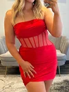Corset Bodycon Strapless Homecoming Dresses #Milly02054904