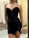 Corset Bodycon Strapless Satin Homecoming Dresses #Milly02054957