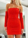 Beaded Bodycon Ruched Homecoming Dresses #Milly02054984
