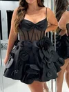 Corset V-neck Satin Skater Homecoming Dresses #Milly02055043