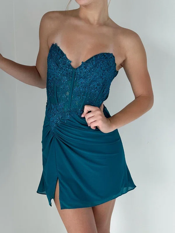 Corset Strapless Appliques Bodycon Homecoming Dresses #Milly02055058