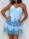 Corset A-line Sweetheart Tulle Appliques Homecoming Dresses #Milly02055063