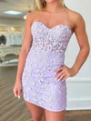 Tight Corset Strapless Lace Homecoming Dresses #Milly02055092
