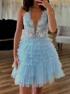 Corset Halter Tulle Skater Tiered Homecoming Dresses #Milly02055097