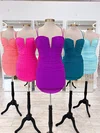 Trendy V-neck Tight Beaded Homecoming Dresses #Milly02055139