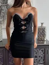 Petite Strapless Tight Beaded Homecoming Dresses #Milly02055280