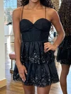 Corset A-line Sweetheart Tulle Tiered Homecoming Dresses #Milly02055302