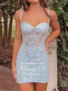 Sparkly Sweetheart Sequin Lace Bodycon Homecoming Dresses #Milly02055322