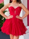 Corset A-line Strapless Ruffle Homecoming Dresses #Milly02055341