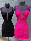 Corset V-neck Tulle Bodycon Lace Homecoming Dresses #Milly02055354