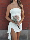 Simple Strapless Split Bodycon Homecoming Dresses #Milly02055365