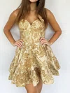 Corset A-line Strapless Satin Floral Print Homecoming Dresses #Milly02055407