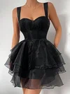 Casual Sweetheart Organza Skater Tiered Homecoming Dresses #Milly02055470