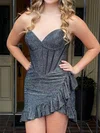 Corset Strapless Bodycon Ruffle Homecoming Dresses #Milly02055490