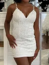 Elegant V-neck Lace Bodycon Homecoming Dresses #Milly02055501