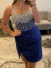 Sparkly Corset Strapless Sequin Bodycon Beaded Homecoming Dresses #Milly02055564