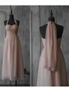 Wholesale Halter Pleats Chiffon Backless Teal-length Bridesmaid Dresses #02017891