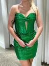 Corset Sequin Ruched Bodycon Cut Out Homecoming Dresses #Milly02055668