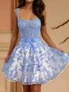 Cute A-line Scoop Neck Lace Appliques Corset Homecoming Dresses #Milly02055689