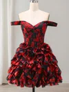 Corset Skater Off-the-shoulder Beaded Floral Homecoming Dresses #Milly02055706