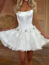 Corset A-line Strapless Tiered Ruffle Homecoming Dresses #Milly02055731