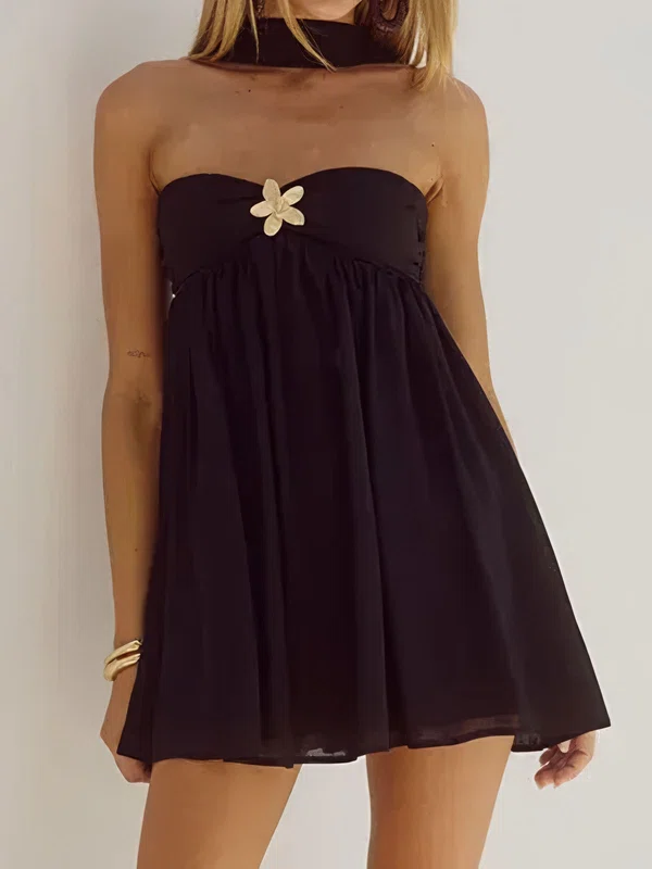 Cute A-line Strapless Ruched Homecoming Dresses #Milly02055773