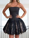 Ball Gown Strapless Lace Homecoming Dresses #Milly02055842