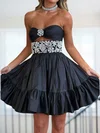 Cut Out Strapless Satin Beaded Homecoming Dresses #Milly02055852