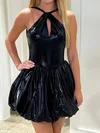 Cut Out Halter Ball Gown Metallic Homecoming Dresses #Milly02055857
