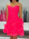 Beautiful Strapless Organza Ruffle Homecoming Dresses #Milly02055865