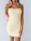 Cute Strapless Sequin Tulle Bodycon Homecoming Dresses #Milly02055876