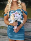Cute Off-The-Shoulder Ruched Bodycon Homecoming Dresses #Milly02056030