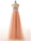 A-line Multi Colours Tulle Elastic Woven Satin Ruffles Sweetheart Bridesmaid Dresses #02017528