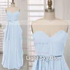 A-line Gray Chiffon With Sashes/Ribbons Sweetheart Beautiful Bridesmaid Dresses #01012414