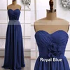 Pretty Light Sky Blue Chiffon Ruffles Sweetheart Floor-length Bridesmaid Dresses #01012415